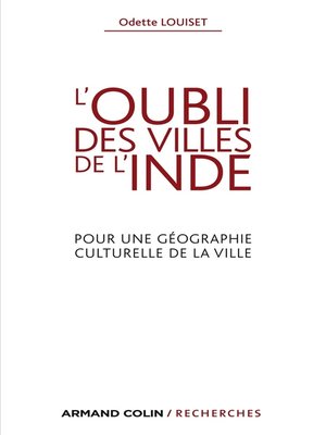 cover image of L'oubli des villes de l'Inde